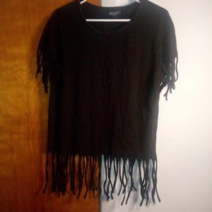 BLACK ROGUE 2X FRINGE SHIRT